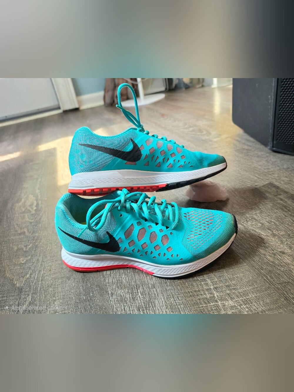 Nike Air Zoom Pegasus 31 Running Shoes Womens 7.5 Hyper Jade Turquoise & Coral